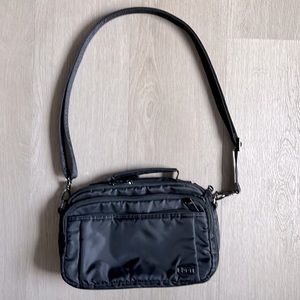 Lug black crossbody bag